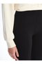 Black Elastic Waistband Seamless Women's Sports Leggings - 3