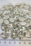 Silver Color Oval Case Beyoğlu Stone Stacked Glass Beads 5 Pieces