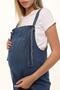 Myra6301 Denim Maternity Gilet Dress - Blue - 4