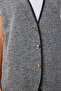 Women's Dark Gray Buttoned Knitwear Vest Us00928 - 7