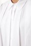 Oversize White Woven Shirt - Pleat Detail, Wide Fit TWOAW25GO00073 - 3