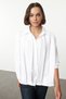 Oversize White Woven Shirt - Pleat Detail, Wide Fit TWOAW25GO00073 - 2