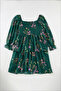 Emerald Green Floral Mini Chiffon Woven Plus Size Dress Tbbaw24Ah00027 - 7