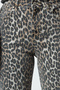 Çok Renkli Leopar Desenli Kahverengi Yüksek Bel Orta Esnek Wide Leg Jeans TWOAW25JE00309 - 8