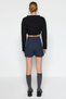 Navy Blue Regular Fit Woven Shorts Twoaw24Sr00060 - 7