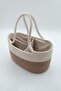 Jute Rope Beige Mother Baby Care Bag and Organizer - 3