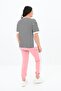Women's Large Size Striped Tracksuit Set 8106-24 - 3