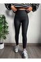 High Waist Matte Leather Leggings