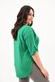 Women's Plus Size Heart Printed Oversize T-Shirt 1773-3-24 - 4