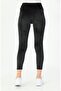 French Velvet High Waist Leggings - 2