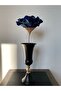 Decorative Handmade Luxury Latex Eva Artificial Flower (EXCEPT VASE) - Silver Gilded Navy Blue - Foam Flower