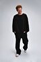 Men's Timeless Oversize Black Sweatshirt - 2