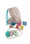 Montessori Wooden Toy - Secret Bag and Thread Geometric Shapes Double Educational Card Game - 4