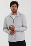 New season men's seasonal lined double zipper detailed grey seasonal jacket mz56107 - 3