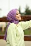 حجاب قطن كراش جاز شال موديل -ليلكي - 3