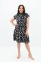 Women's Plus Size Polka Dot Detailed Dress 5226-25