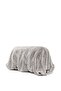 Women's Silver Stone Woven Burs Detailed Evening Bag - 3