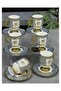 Luxury Porcelain 6-Piece Astoria Cup Set Blue