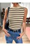 Dier Moda Women's Ribbed Look Thick Strap Basic Undershirt - 6