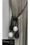 Curtain Tie-Down Bracket 4 Ball Ceiling Bracket 1 Piece Gray Black