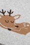 Knitwear Knitted Baby Blanket for Baby Girl and Boy Gray Deer 85cm X85Cm - 3