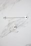 Chrome Long Towel Holder Open Toilet Napkin Holder Set of 2 Bathroom Accessories
