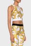 Patterned Slim Fit Crop Top Top 76Ham227 Js292 G03 - 3