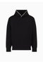 Men's Logo Cotton Hooded Long Sleeve Black Sweatshirt 6D1M99 1Jrrz-0999 - 5