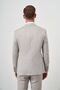 Men's Beige Polyviscon Trend Double Breasted Slim Fit Pointed Collar Suit - 6