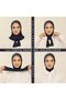 Indigo Practical Combed Cotton Shawl - Women's Hijab Velcro Hijab Bonnet - 2