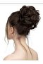 Chocolate Brown Bun Buckle - Real Hair Texture - Messy Bun Bagel Buckle