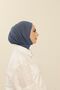 Indigo Practical Combed Cotton Shawl - Women's Hijab Velcro Hijab Bonnet - 4