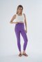 Purple Hair Braided Ribbed Knitted Cotton Viscose Wool Content Special Yarn Seamless Knitwear Leggings Trist-K-1975 - 7