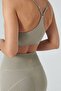 Pine Adjustable Thin Strap Bra Khaki - 4