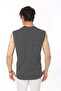 Men's Grimelange Crew Neck Tank Zero Sleeve Singlet Cotton T-Shirt - 5
