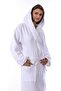 Unisex Hooded 4 Layer 100% Organic Cotton Premium Multi Muslin Ultra Soft Bathrobe - 3