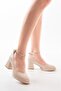 204K Heeled Platform Stiletto Beige Patent Leather - 2