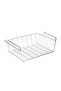 Under Shelf Hanger Kangaroo Shelf Basket Chrome Metal Set of 2