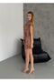 Women's Leopard Padded Crepe Dress - 3