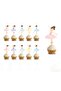 Ballerina Themed Cake Pastry Toothpick