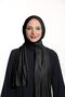 شال نسائي من القطن الممشط ليكرا باللون الأسود