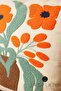 غطاء وسادة مزخرف من الكتان مزين بشراشيب على شكل زهرة قطعة واحدة مقاس 43 × 43 سم - 4