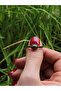 Natural Stone Pyrite Natural Stone Antique Adjustable Women's Ring - 3