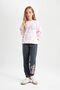 DFC - بنطال رياضي للفتيات من Barbie Jogger - 2