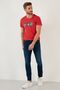 Cotton Normal Waist Slim Fit Jeans Men's Denim Trousers 629j018007