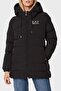 Regular Fit Wind and Heat Loss Protection Removable Hooded Long Coat COAT 6LTK09 TN5