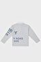 Polo Collar Cotton Kids Sweat - Sterling Gray8047547 - 2