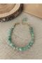 Natural Stone Green Aventurine Stone Gold Plated Special Design Women's Bracelet Women's Mother's Lover's Gift