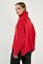 Loose Pullover Sweater with Slits on the Sides, Turtleneck Collar and Pockets 63622553 - 5