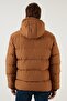 Zippered Pocket Slim Fit Hooded Puffer Coat Men's Coat 5711050 - 7